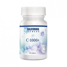 Complex nutritiv cu vitamina C si macese, C-1000+, 30 tablete, CaliVita foto
