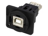 Adaptor USB A la USB B, FT USB 2.0, Plastic 19x24mm