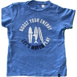 Tricou baiat, culoarea albastru, marime 6 ani, 116 cm