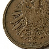 GERMANIA 2 Pfennig Pfenning 1873 LITERA C. KM#2, RARA