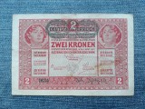 ⏳ 2 Kronen 1917 Austria / Korona Coroane supratipar / Seria 208810