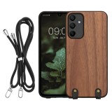Husa Kwmobile pentru Samsung Galaxy A15 5G, Maro, Lemn, KWM000021OJ001C