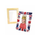 Rame foto din lemn Baker Ross ET128, pachet de 4, pentru a fi decorate, pictate de copii - RESIGILAT