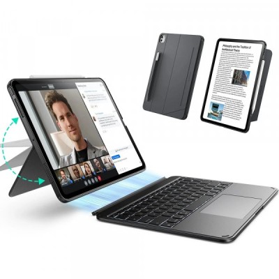 Husa cu Tastatura pentru Apple iPad Pro 13 (2024), ESR, Shift, Gri foto