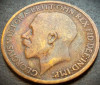 Moneda istorica HALF PENNY - Marea Britanie / ANGLIA, anul 1917 * cod 4332, Europa