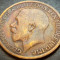 Moneda istorica HALF PENNY - Marea Britanie / ANGLIA, anul 1917 * cod 4332