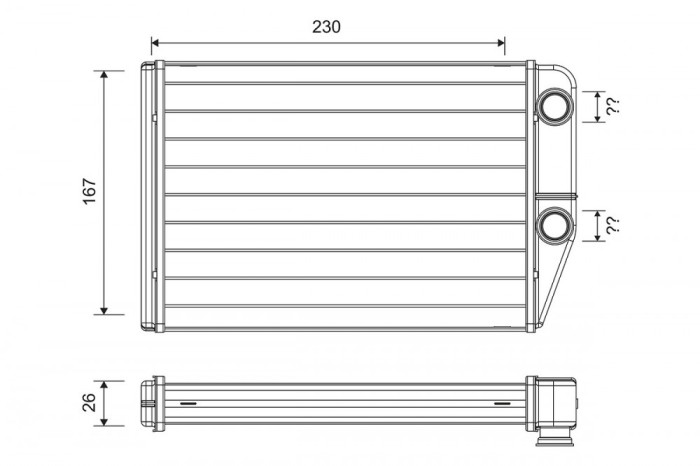 VALEO 811514 Schimbator caldura, incalzire habitaclu
