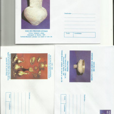 ROMANIA 1998 / 1999 - lot 3 intreguri postale - Arheologie Ceramica