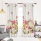 Set draperii dim-out model floral cu rejansa transparenta cu ate pentru galerie, Madison, 150x215 cm, densitate 700 g/ml, Parrot Tulipa, 2 buc