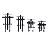 Set extractoare reglabile cu 2 brate AMiO pentru fulie pompa, 4 piese, 50-150 mm