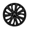 Set 4 capace roti 15 inchi (R15) compatibile CITROEN, Model - 345 Black, Autohelix MSA