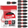 Set 10 biti impact PH2 Tvardy 25mm, otel S2, profesional, durabil
