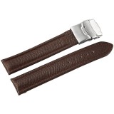 Cumpara ieftin Curea Ceas Piele Naturala Maro Bizonata 16mm 18mm 20mm 22mm 24mm 8162707001