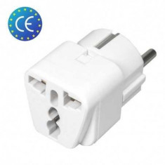 Adaptor priza 3 pini UK-EUROPE foto