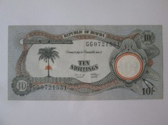 Biafra 10 Shillings 1968 aUNC foto