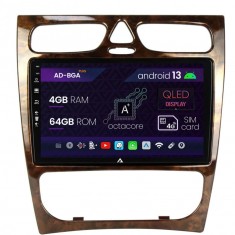 Navigatie Benz C Class (W203) (2002-2004), Android 13, A-Octacore 4GB RAM + 64GB ROM, 9 Inch - AD-BGA9004+AD-BGRKIT416V3