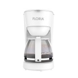 Cumpara ieftin Aparat de facut cafea Floria ZLN9274 Alb, putere 600W, oprire automata, vas de 1.2 litrii