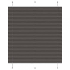 vidaXL Jaluzea plisată negru 120x100 cm Lățime țesătură 119,4 cm 4015130