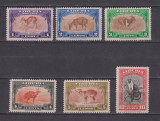 LIBERIA FAUNA 1942 MI. 347-352 MNH, Nestampilat