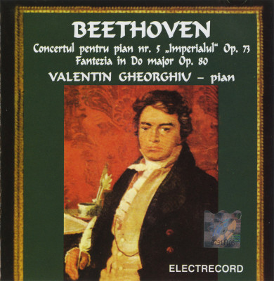 CD Beethoven -pian Valentin Gheorghiu &amp;lrm;&amp;ndash; Concertul Pentru Pian Nr. 5 -Imperialul foto
