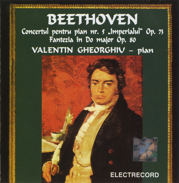 CD Beethoven -pian Valentin Gheorghiu &lrm;&ndash; Concertul Pentru Pian Nr. 5 -Imperialul