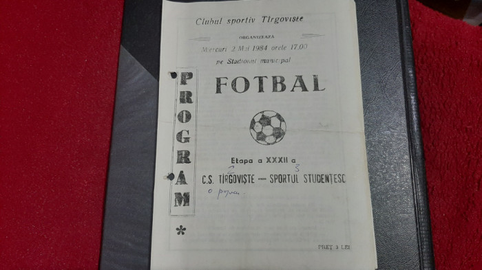 program CS Tirgoviste - Sportul Stud.