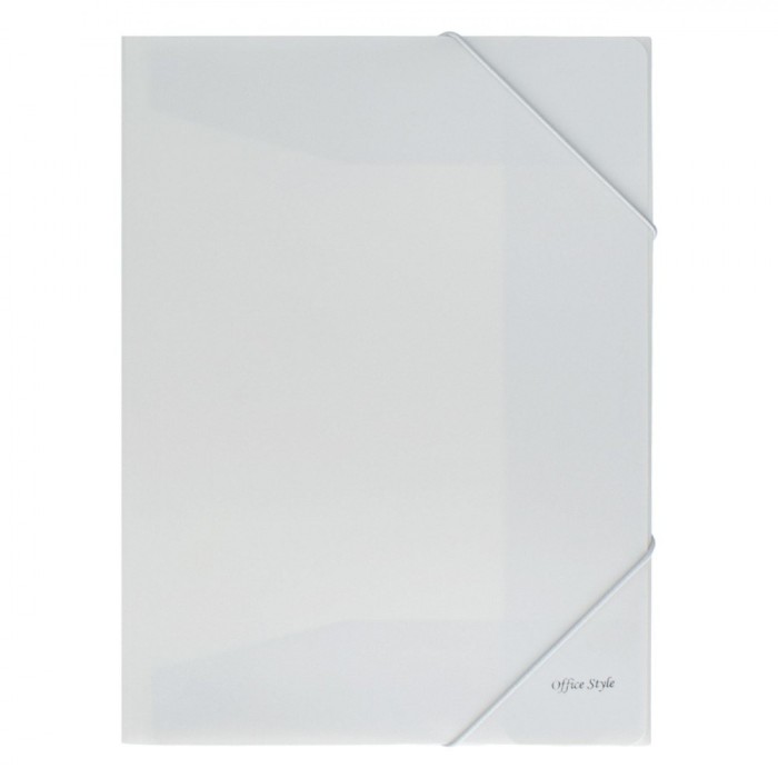 Mapă Plastic, Soft Touch, Gri, Elastice, 25.5x34cm