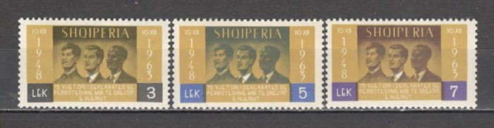 Albania.1963 15 ani Declaratia drepturilor omului SA.418