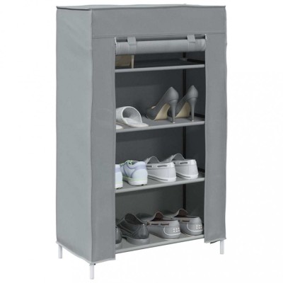 Gossi dulap pantofi gri 60,5x30x97 cm tesatura netesa foto