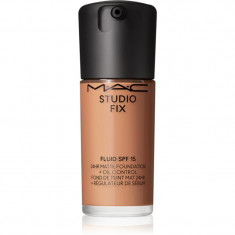MAC Cosmetics Studio Fix Fluid SPF 15 24HR Matte Foundation + Oil Control machiaj cu efect matifiant SPF 15 culoare NW30 30 ml