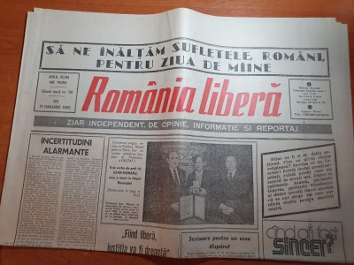 romania libera 11 ianuarie 1990-articole si foto revolutia romana foto