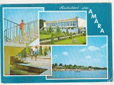 bnk cp Amara - Vedere - circulata - marca fixa