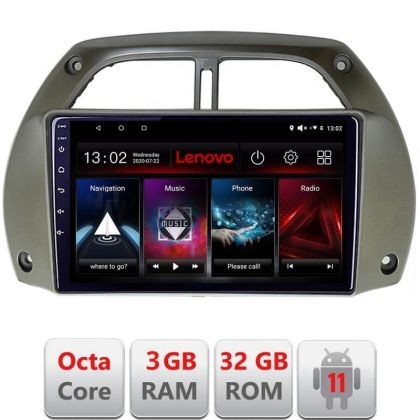 Navigatie Toyota Rav 4 2000-2004 Android radio gps internet Octa Core 3+32 kit-rav4-old+EDT-E509 LENOVO LITE CarStore Technology