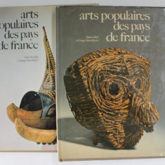 ARTS POPULAIRES DES PAYS DE FRANCE , par ANDRE DESVALLEES et GEORGES HENRI RIVIERE / DENISE GLUCK et GEORGES HENRI RIVIERE , DEUX VOLUMES , 1975- 1976