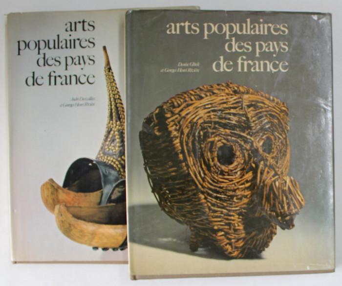 ARTS POPULAIRES DES PAYS DE FRANCE , par ANDRE DESVALLEES et GEORGES HENRI RIVIERE / DENISE GLUCK et GEORGES HENRI RIVIERE , DEUX VOLUMES , 1975- 1976