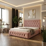 Pat Tapitat Iris Roz Catifea Premium Disponibil acum