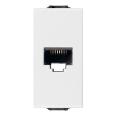 Priza internet RJ45 UTP CAT5 1M Vimar Neve alb 09338.9