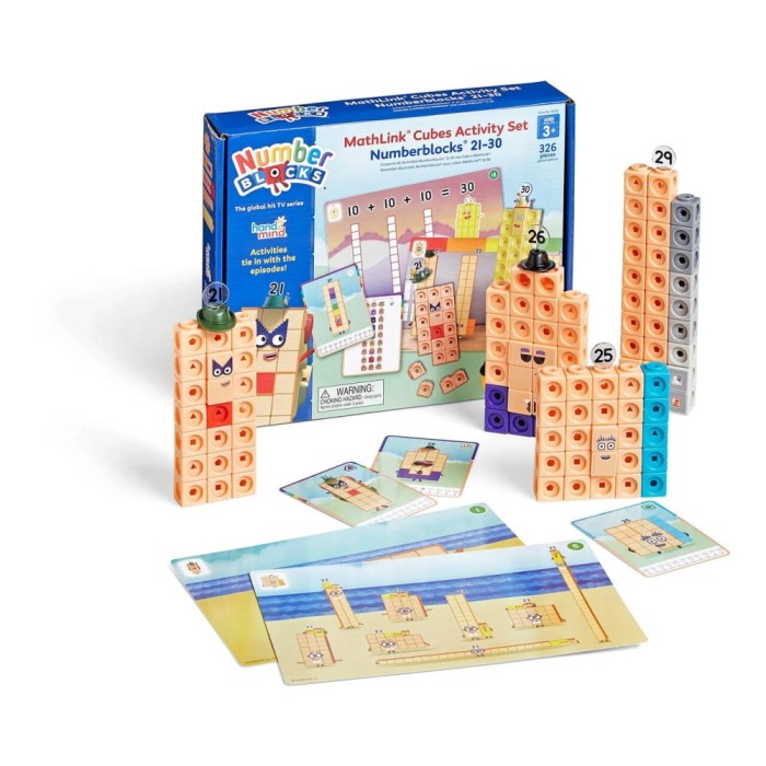 MathLink&reg;Cubes Numberblocks in engleza Set de activitati de la 21 - 30