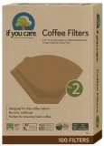 Filtre Cafea If You Care Marimea 2, 100 Bucati, Nealbite, Fara Clor, Compostabile