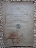 COORDONATE ETNOGRAFICE - CIVILIZATIA SI CULTURA de SIMION MEHEDINTI , 1930