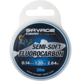 Cumpara ieftin Fir inaintas Savage Gear Semi-Soft Fluorocarbon LRF, transparent, 30m (Diametru fir: 0.14 mm)