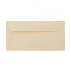 Plicuri Crem DL DACO, 25 Buc/Set, 110x220 mm, 120 g/m&amp;sup2;, cu Clapeta Siliconica, Plic Crem, Plic Colorat, Plicuri cu Clapeta Siliconica, Plicuri DL cu L foto