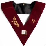 Colan Grand Elect Perfect and Sublime Mason &ndash; Gradul 14 &ndash; AASR &ndash; Catifea Purpurie &ndash; Broderie Manual?