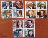 USA-&#039;&#039;MUZICIENI,COMP0NISTI,A,RTISI&#039;&#039;-3BLOC DE 4- MNH LUX -NESTAMPIL.-VEZI SCAN