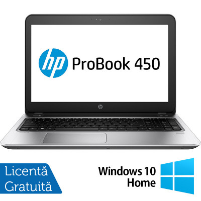 Laptop Refurbished HP ProBook 450 G4, Intel Core i5-7200U 2.50GHz, 8GB DDR4, 256GB SSD, DVD-RW, 15.6 Inch Full HD, Tastatura Numerica, Webcam + Window foto