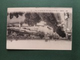 Carte postala Vedere spre podurile de pe Sena -Paris , necirculata ,anii 1920