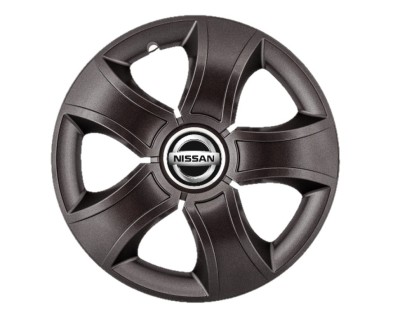 Set 4 capace roti Bis Negru R14 pentru gama auto Nissan foto