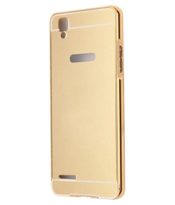 Husa OPPO R7 - Mirror Metal (Auriu)