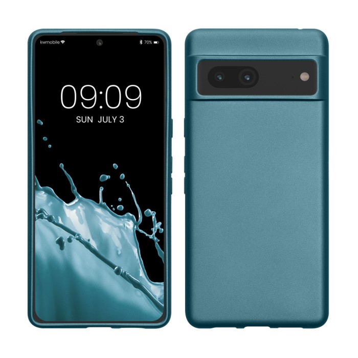 Husa Kwmobile pentru Google Pixel 7, Albastru, Silicon, KWM000017QR009C