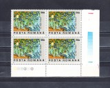A11 TX2 1 - 1991 - 100 de ani de la moartea pictorului Van Gogh - perechi de patru timbre, Arta, Nestampilat